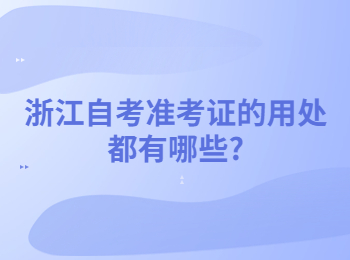 浙江自考准考证