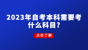 自考本科 