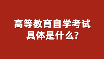 高等教育自学考试